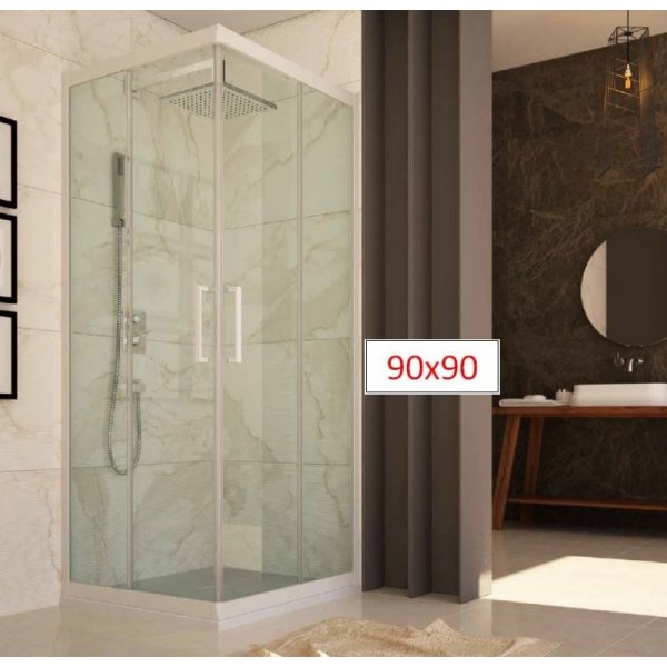 Evolution Forte box doccia angolo 90x90